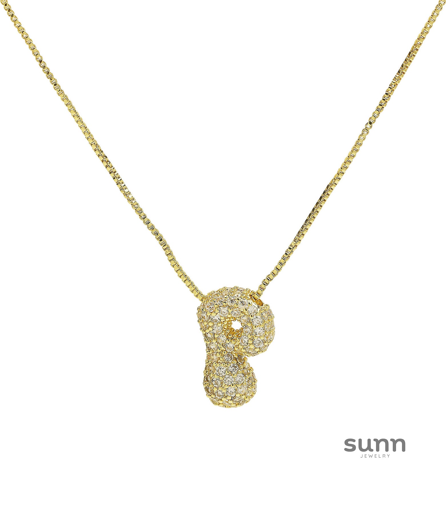 Francis Bubble Initial Necklace [BBU4FEVL]