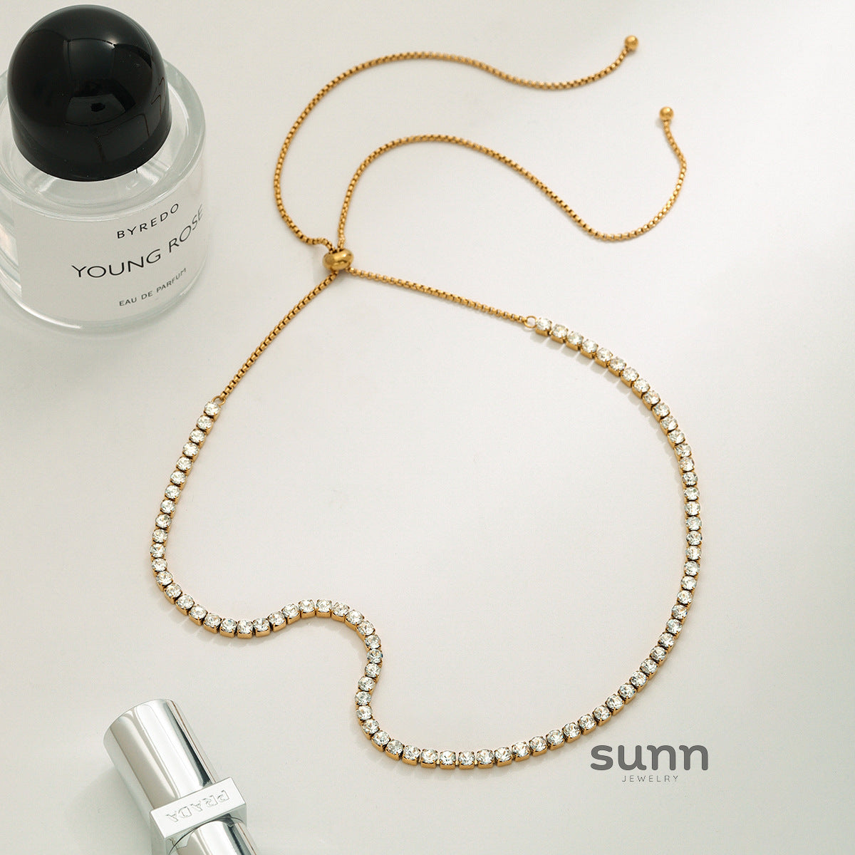 Francis Zircon Orb Necklace [36SIGMTN]