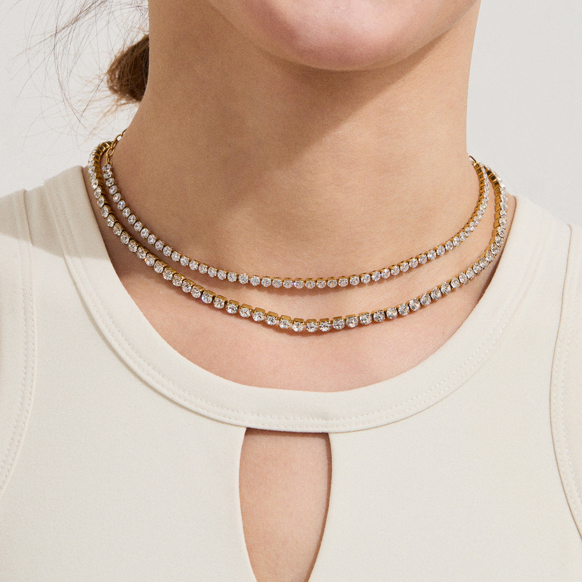 Francis Zircon Orb Necklace [56E3UZRT]
