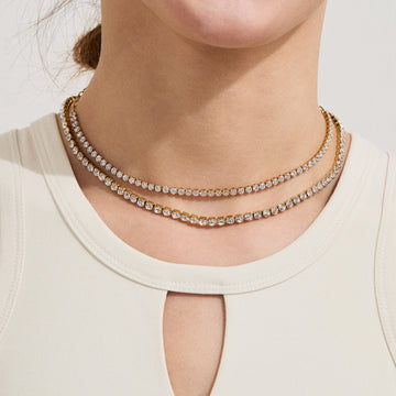 Francis Zircon Orb Necklace [56E3UZRT]