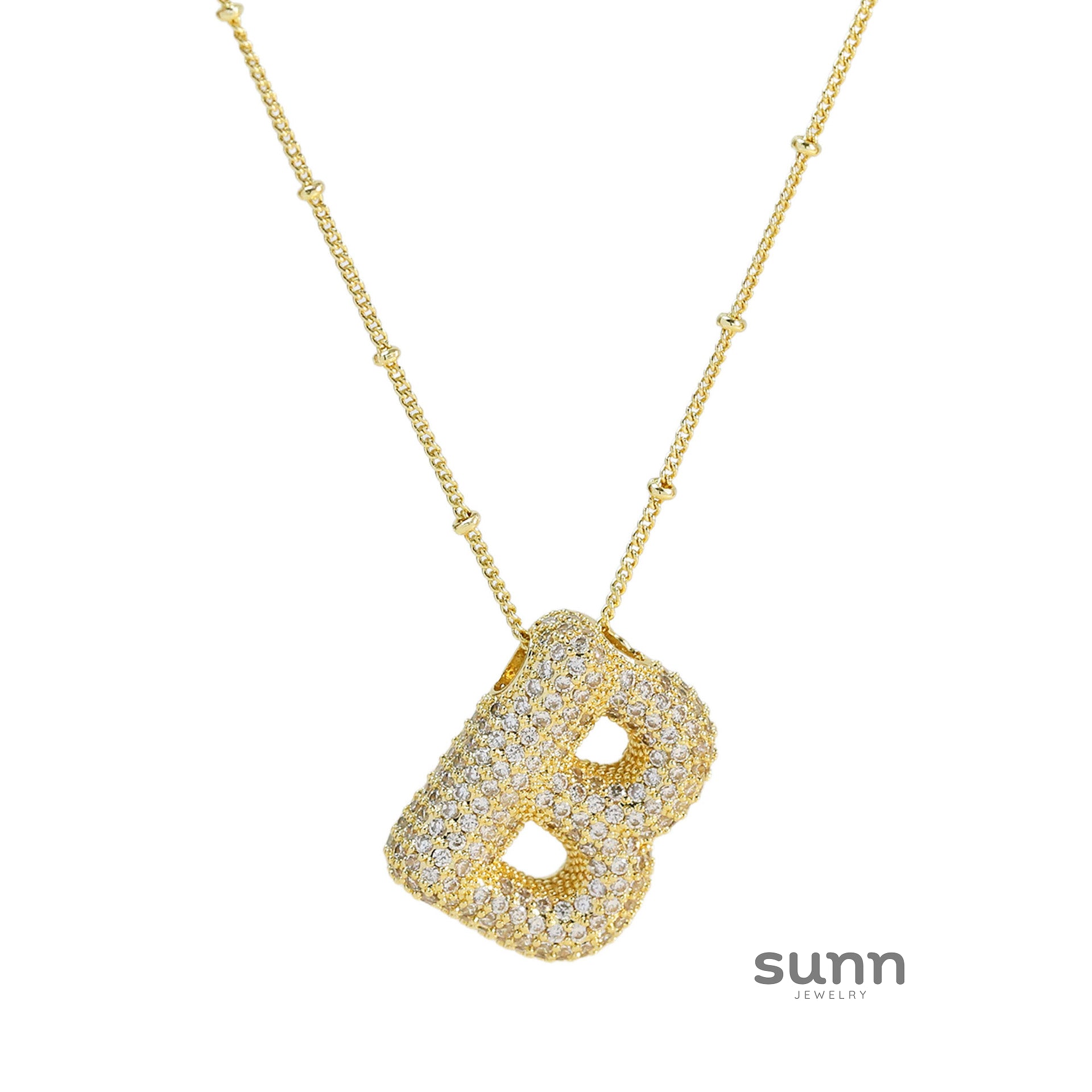 Fynlee Bubble Initial Necklace [MAODTWY5]