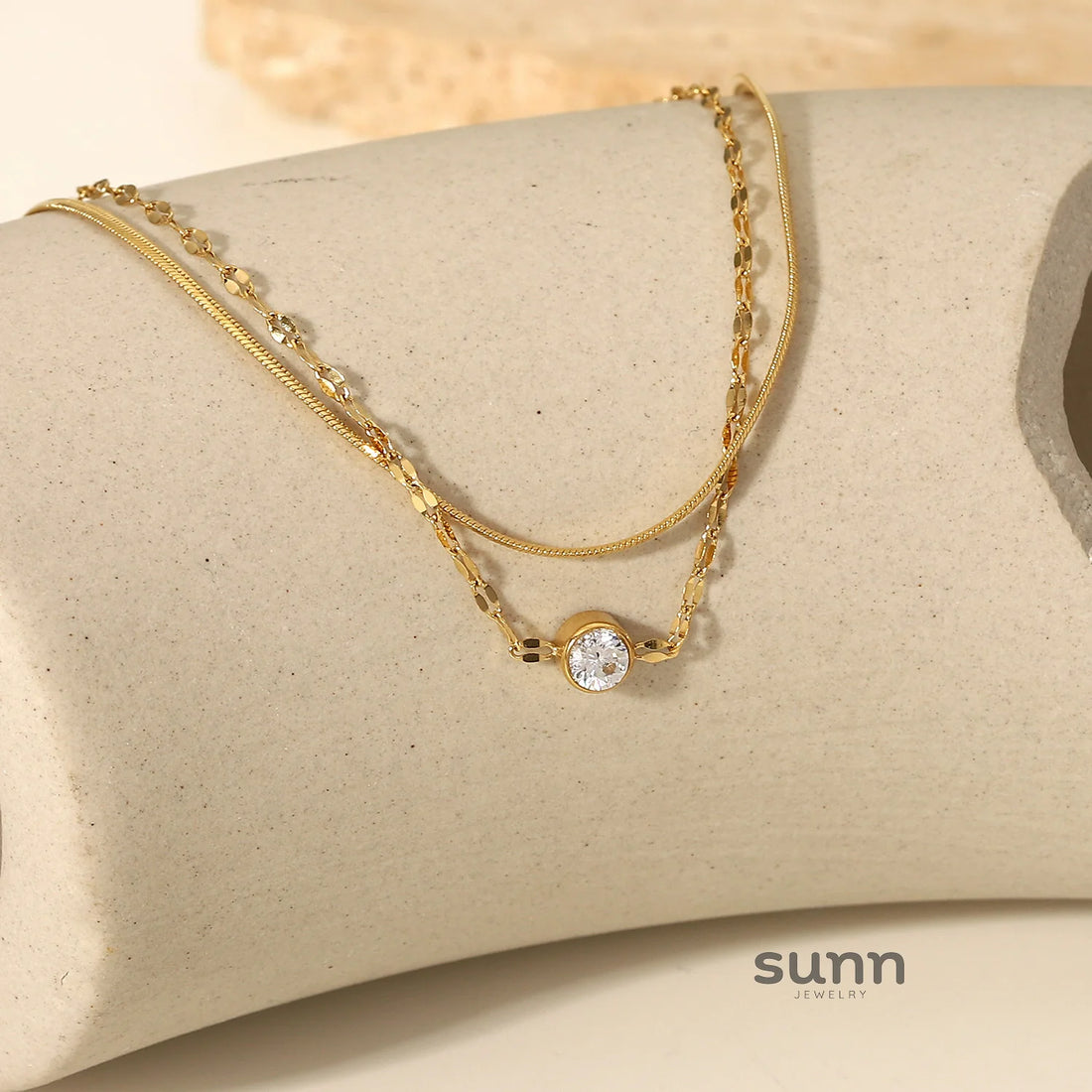 Gabriela Herringbone Zircon Bracelet