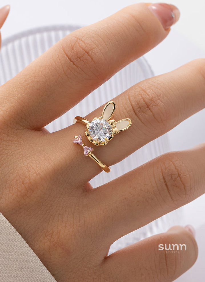 Gabrielle Bunny Open Ring [NJEWCZH6]