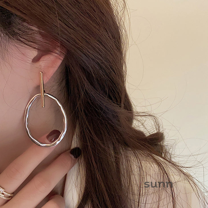 Galileah Two-Tone Oval Earrings [K1SUU8G6]