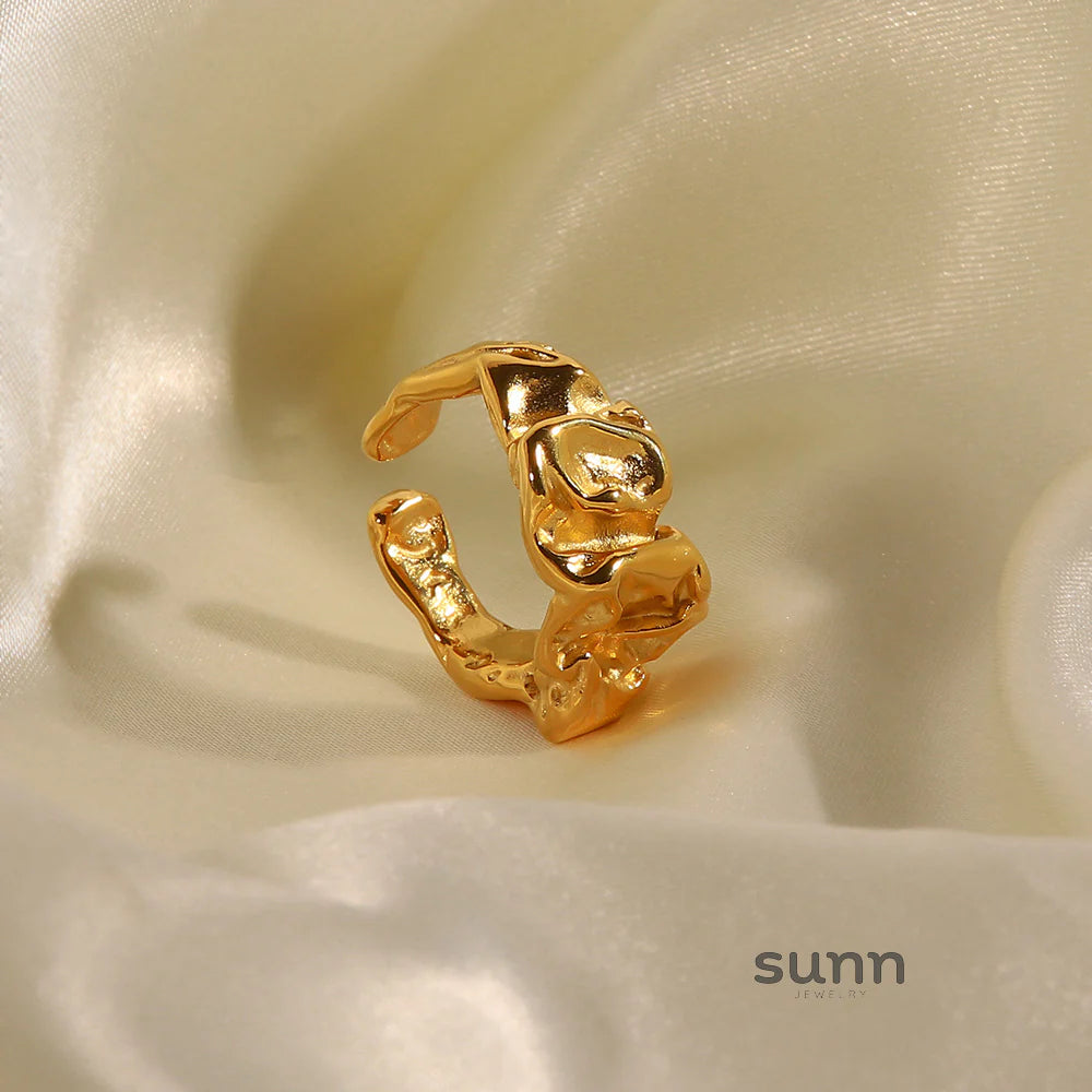 Galilee Molten Stainless Ring