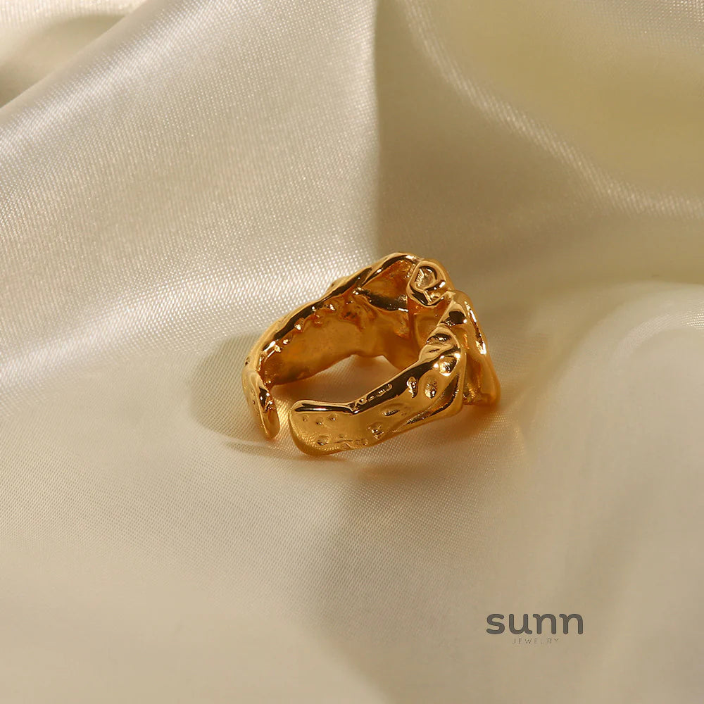 Galilee Molten Stainless Ring