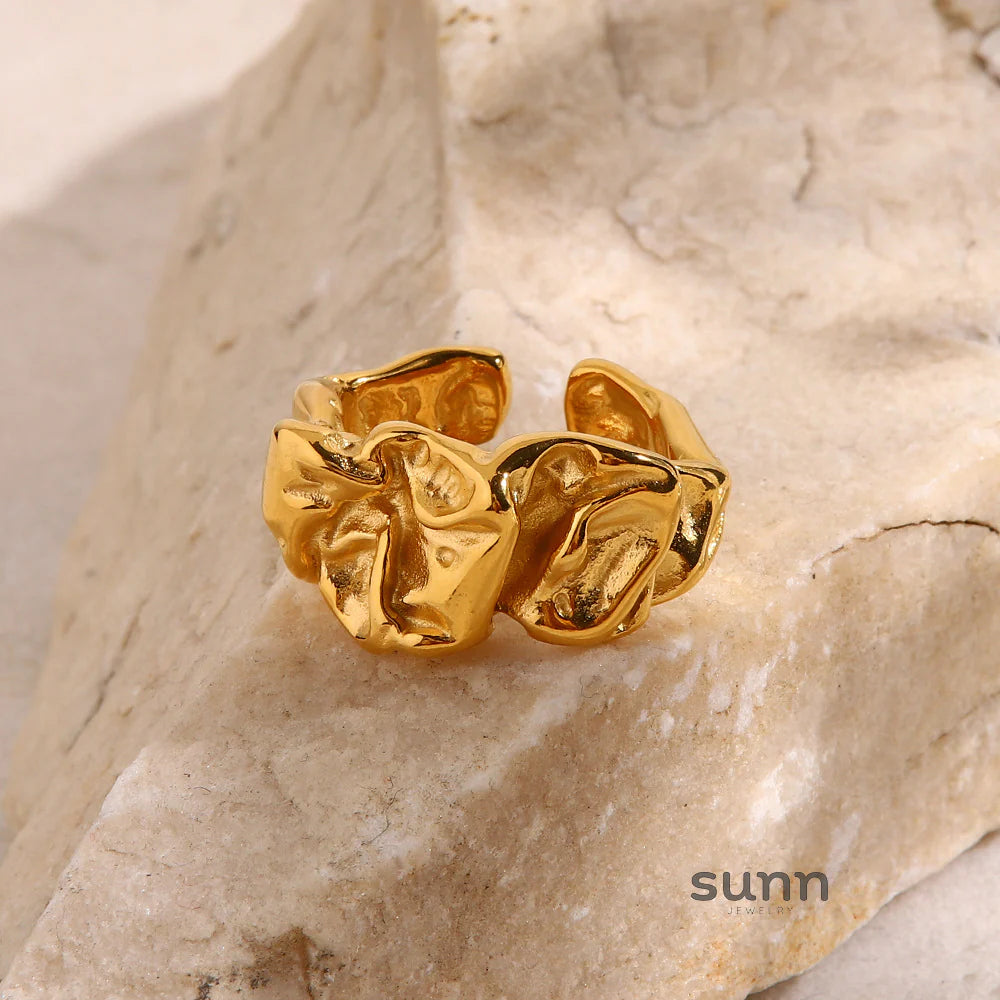 Galilee Molten Stainless Ring