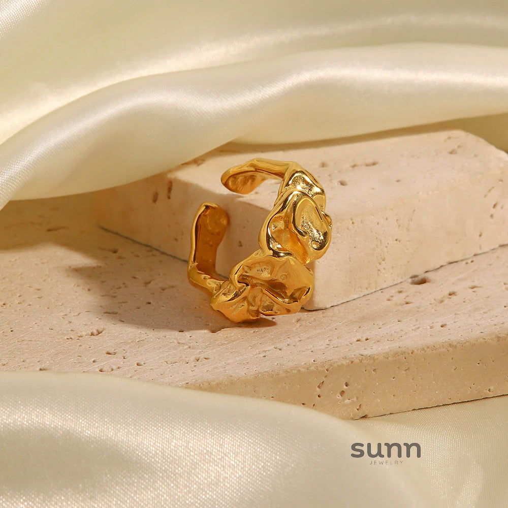 Galilee Molten Stainless Ring
