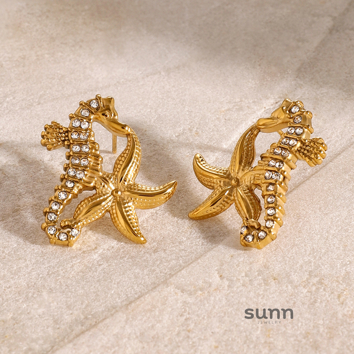 Galilee Seahorse Necklace Earrings [1PSA4VQI]