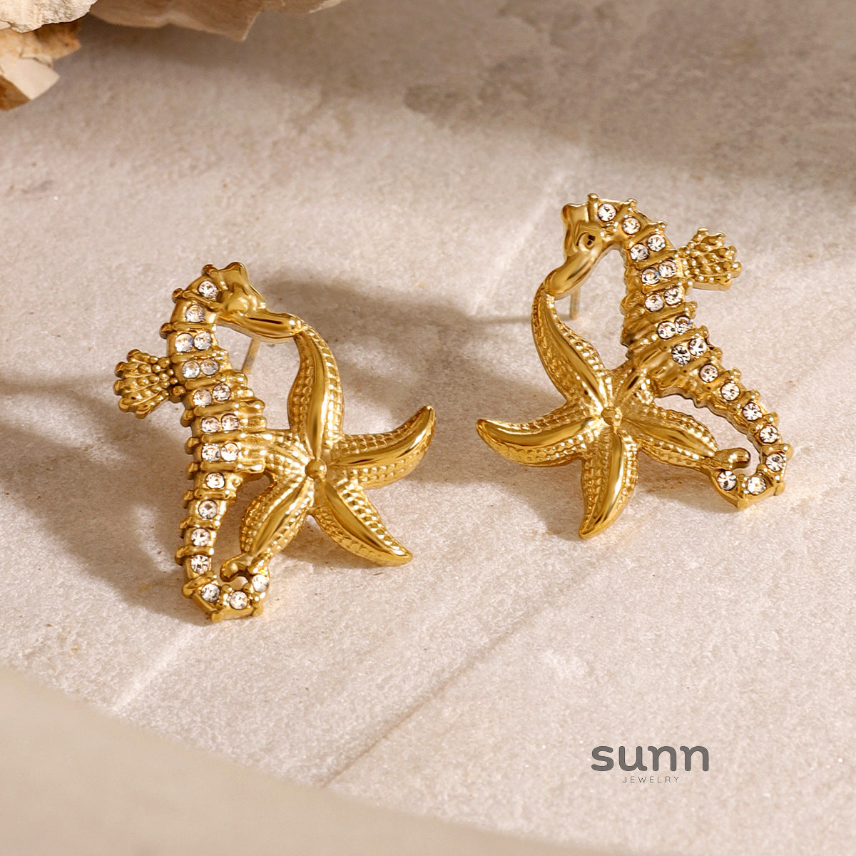 Galilee Seahorse Necklace Earrings [8MJ6QSDC]