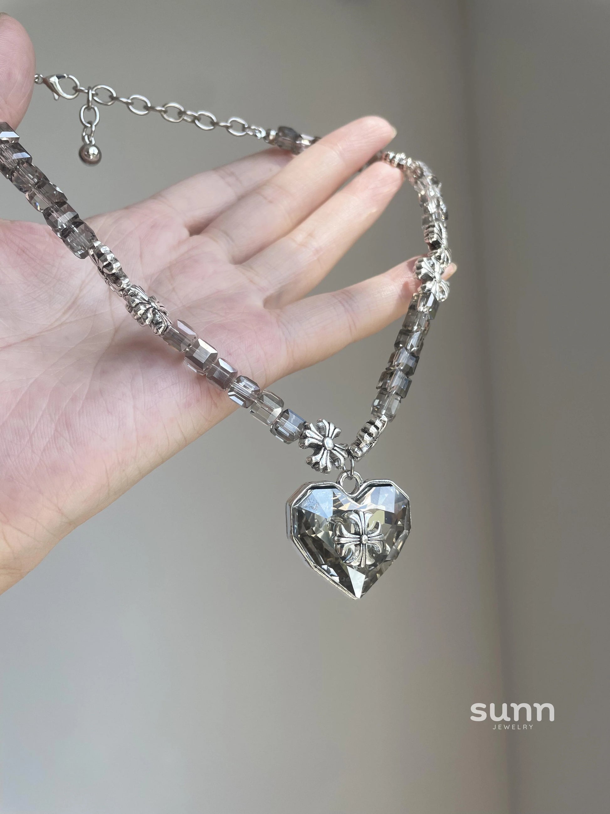Genesis Crystal Heart Pendant Necklace