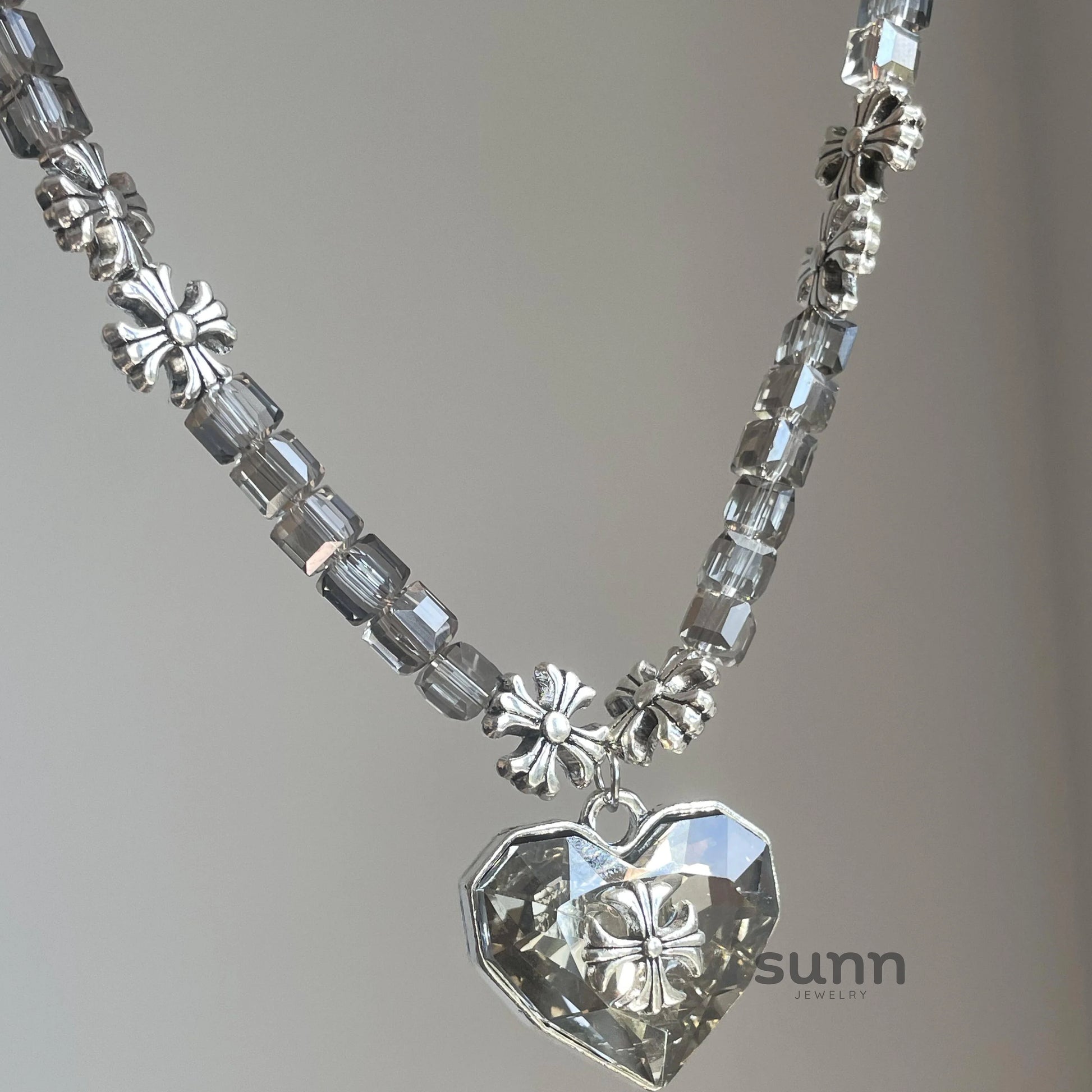 Genesis Crystal Heart Pendant Necklace
