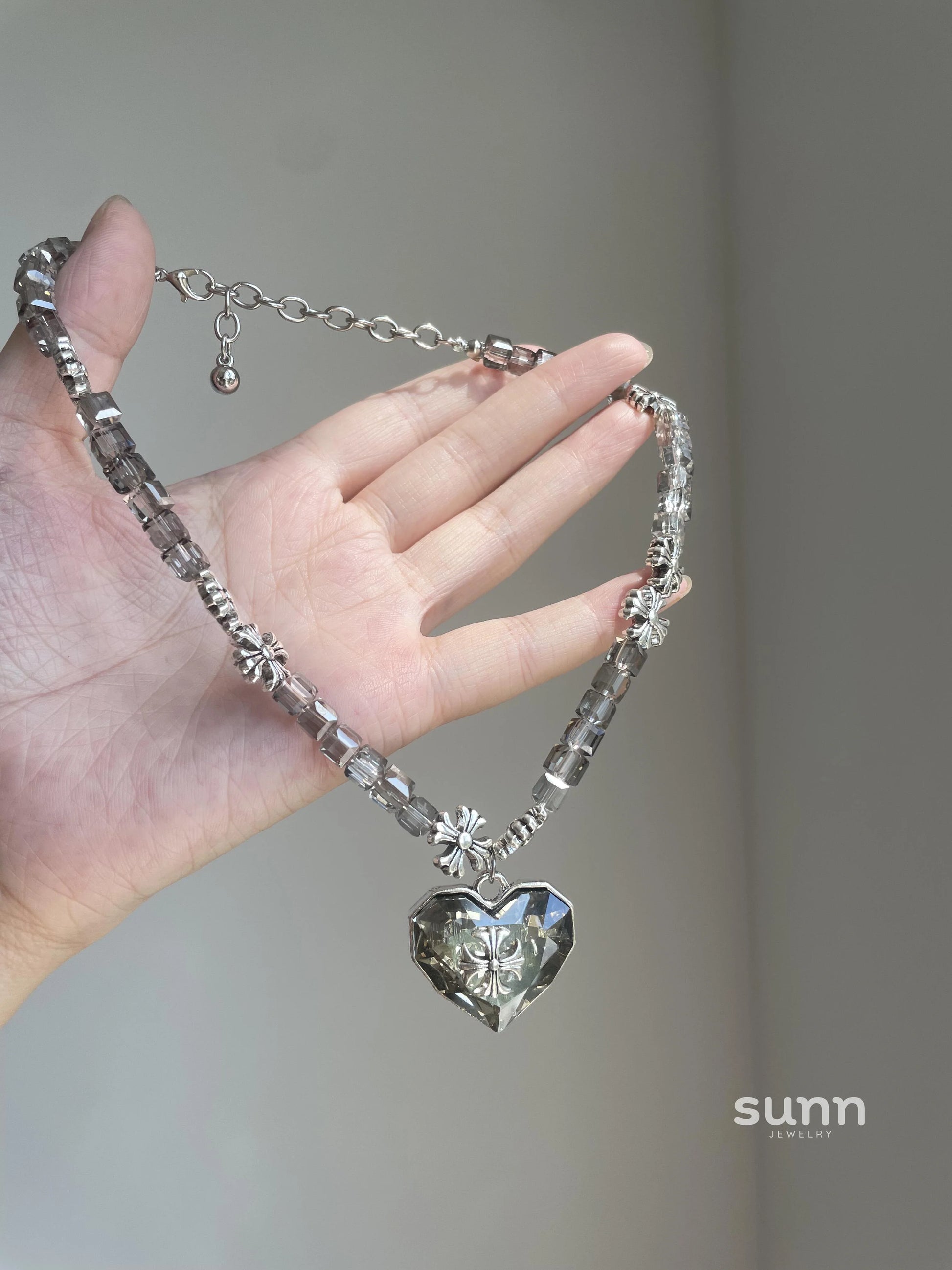 Genesis Crystal Heart Pendant Necklace
