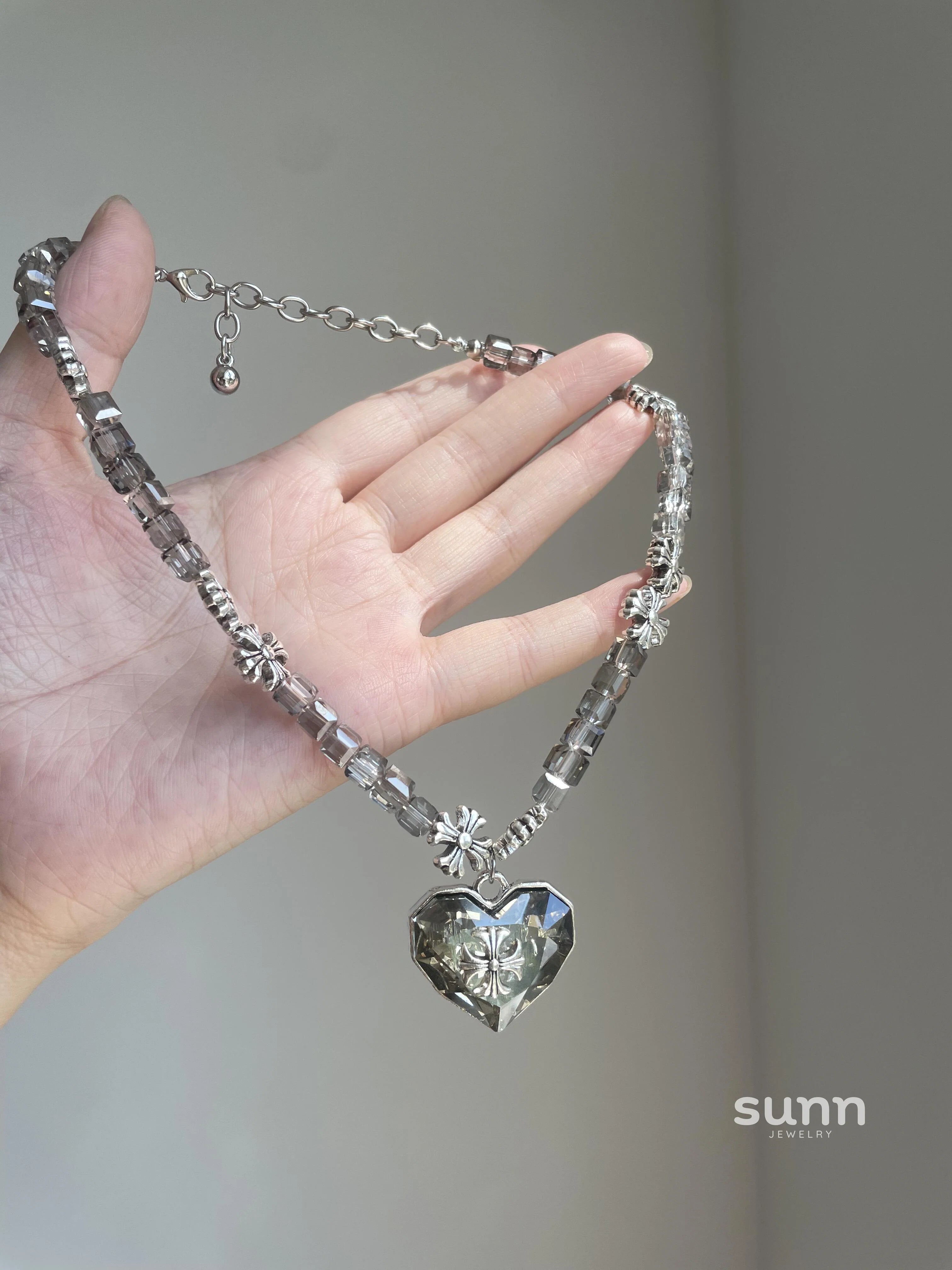 Genesis Crystal Heart Pendant Necklace