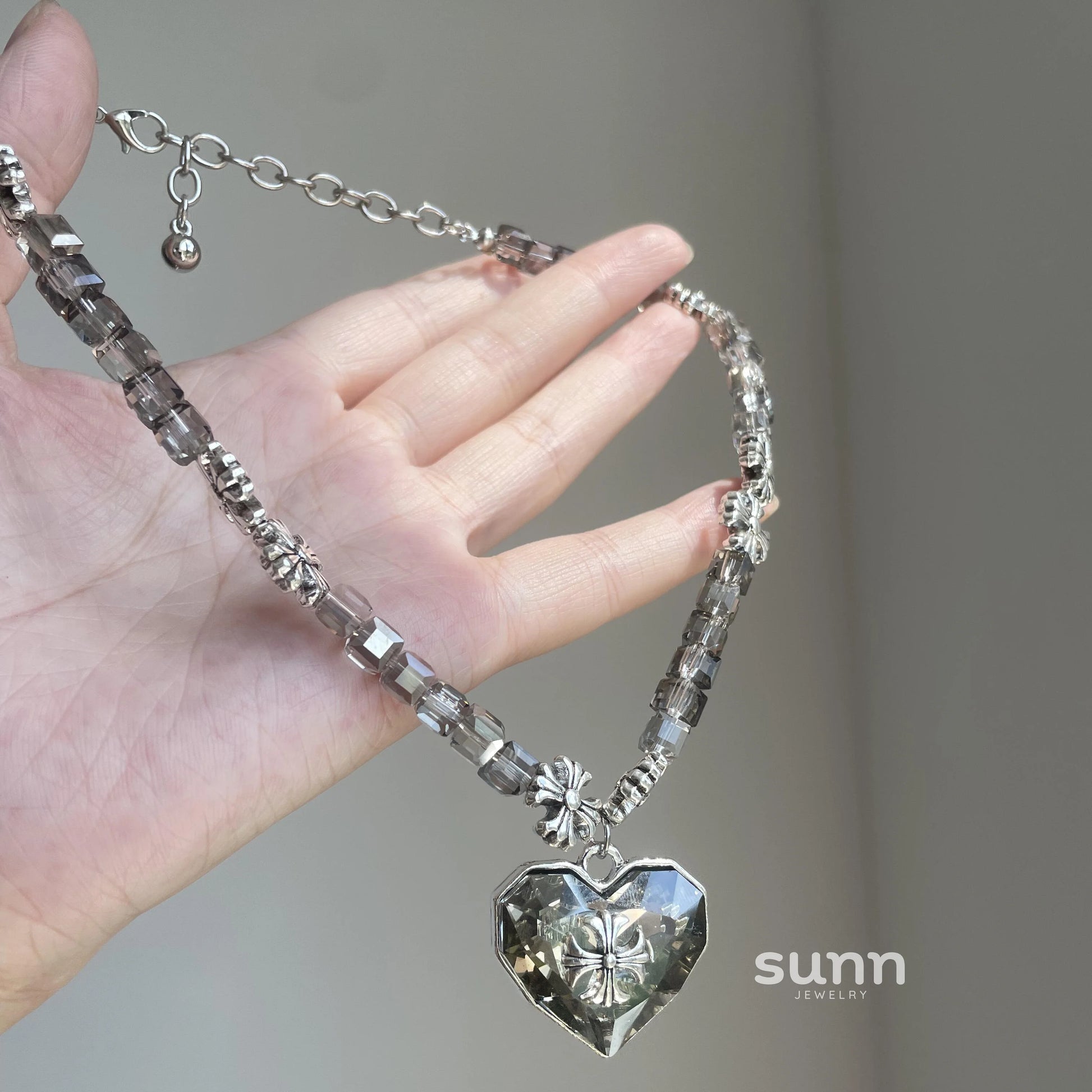 Genesis Crystal Heart Pendant Necklace