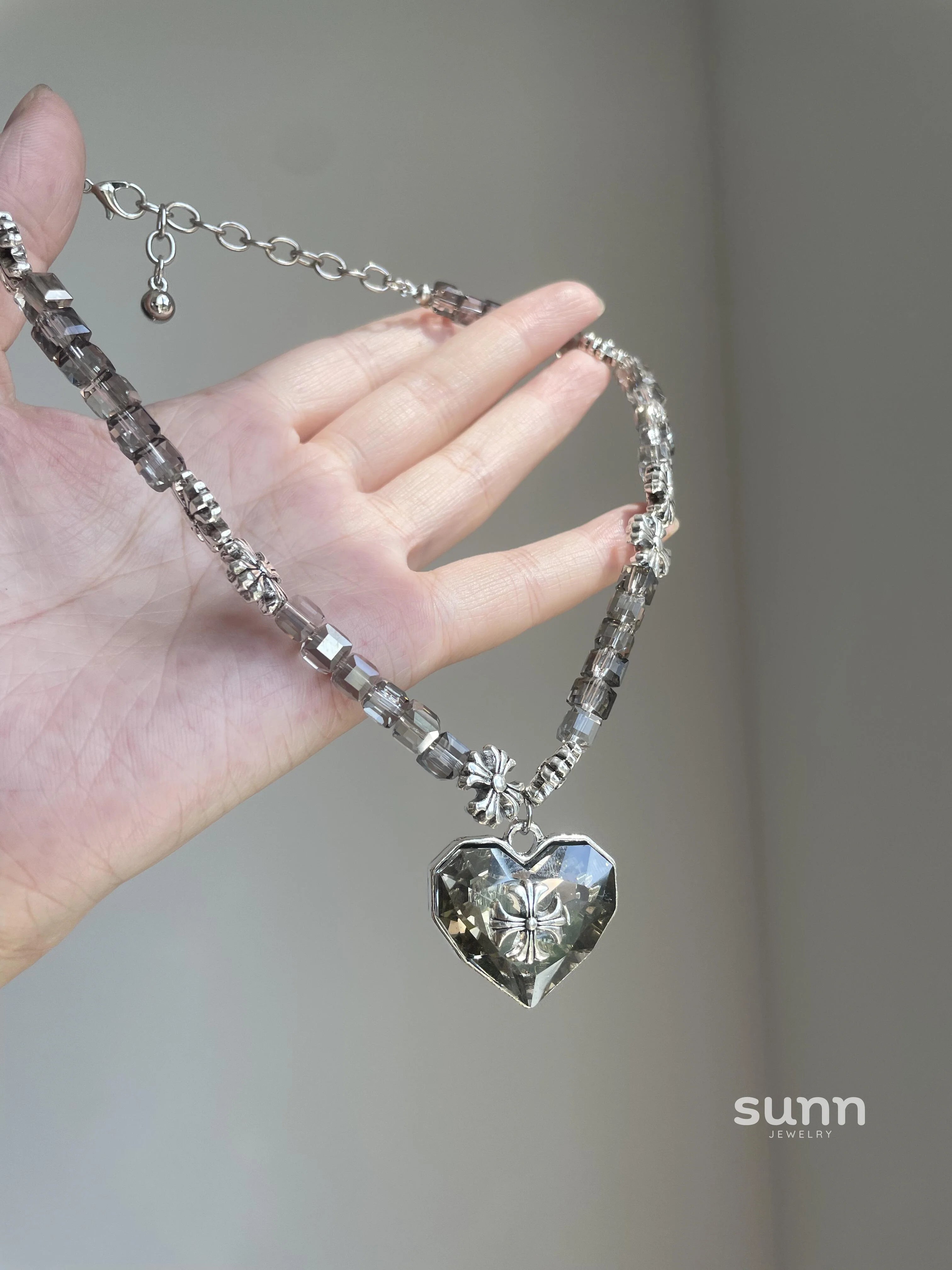 Genesis Crystal Heart Pendant Necklace