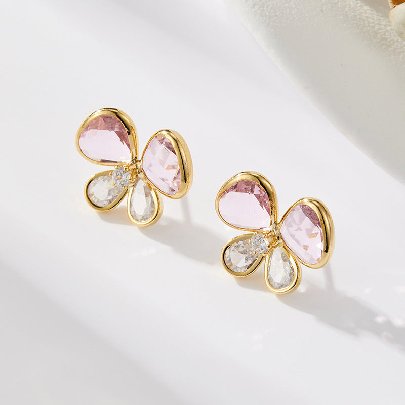 Gentry Crystal Butterfly Studs [KQVVM6P4]