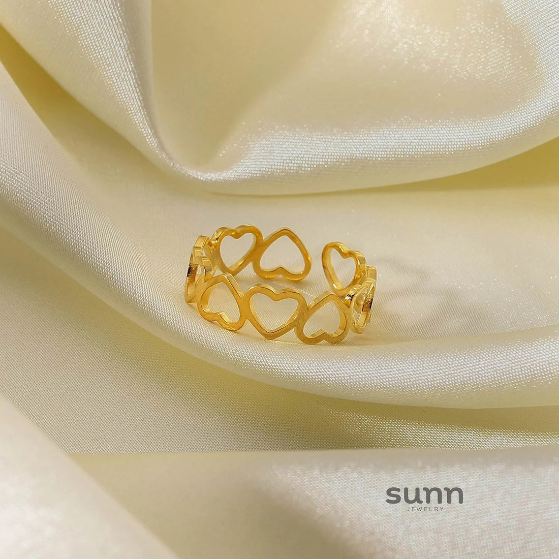 Gentry Open Heart Ring