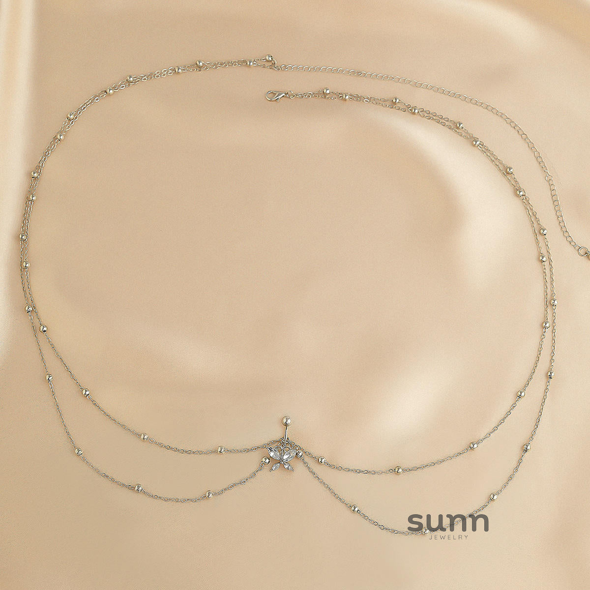 Georgianna Rhinestone Waist Chain [14J76FFX]