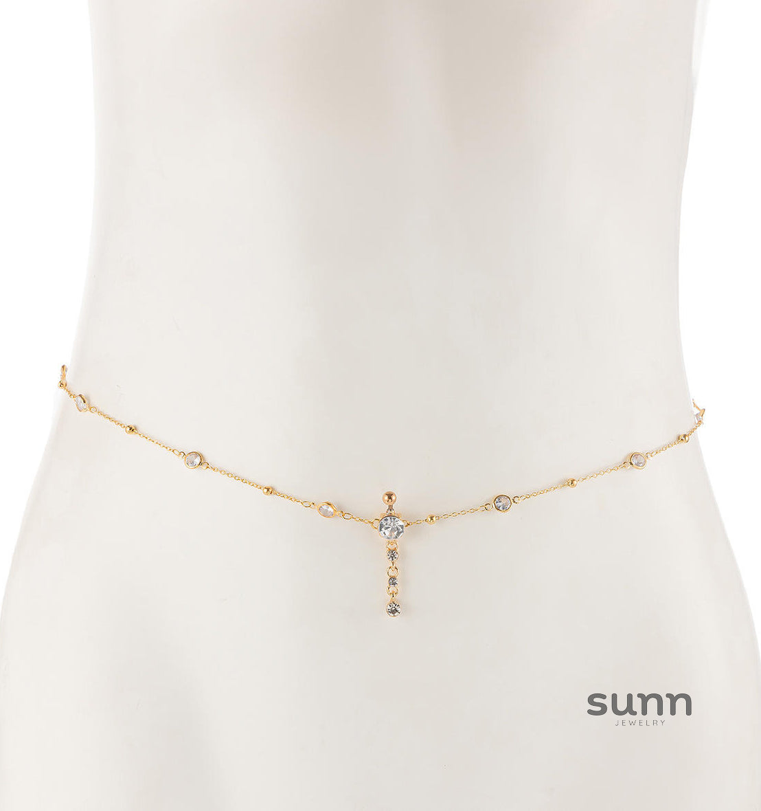 Georgianna Rhinestone Waist Chain [ATG72CRU]
