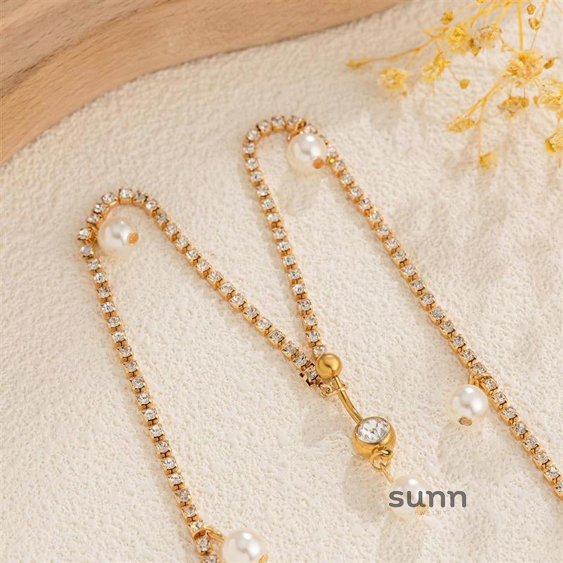 Georgianna Rhinestone Waist Chain [S5FD5YFB]
