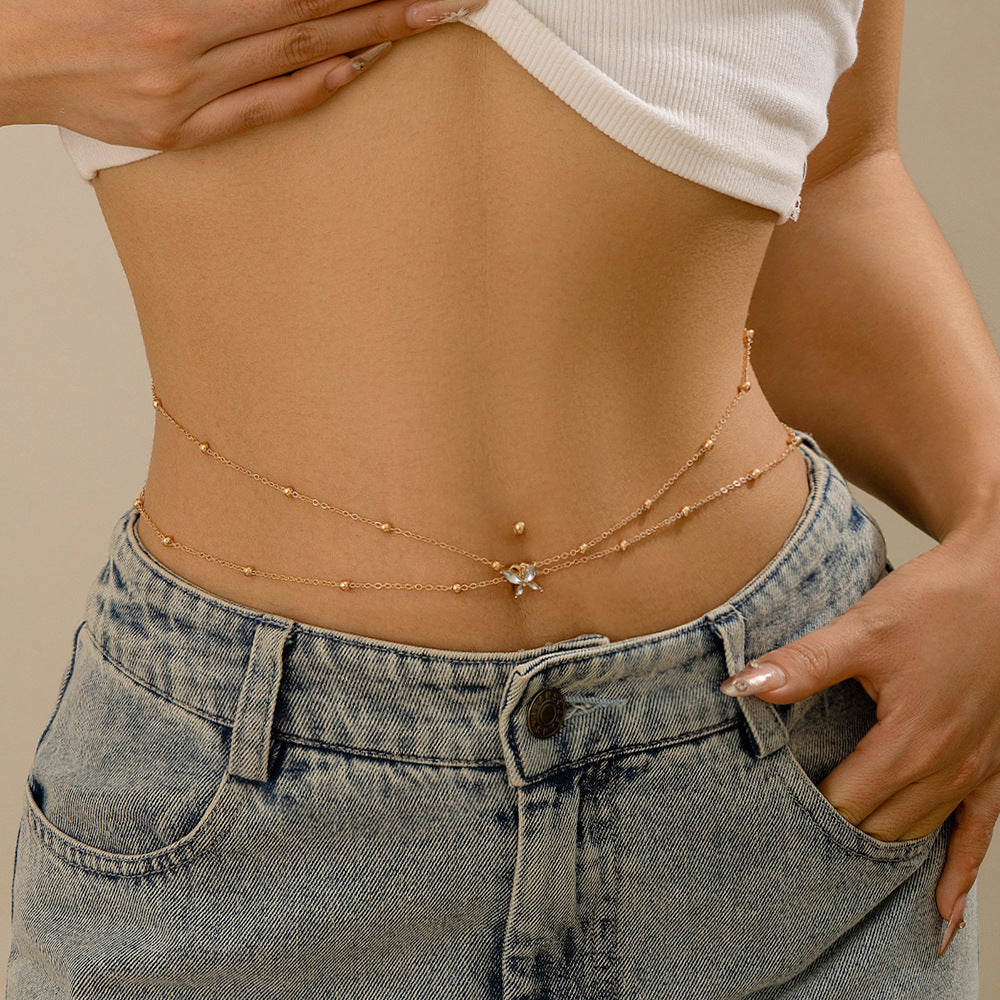 Georgianna Rhinestone Waist Chain [4UA8LP0A]
