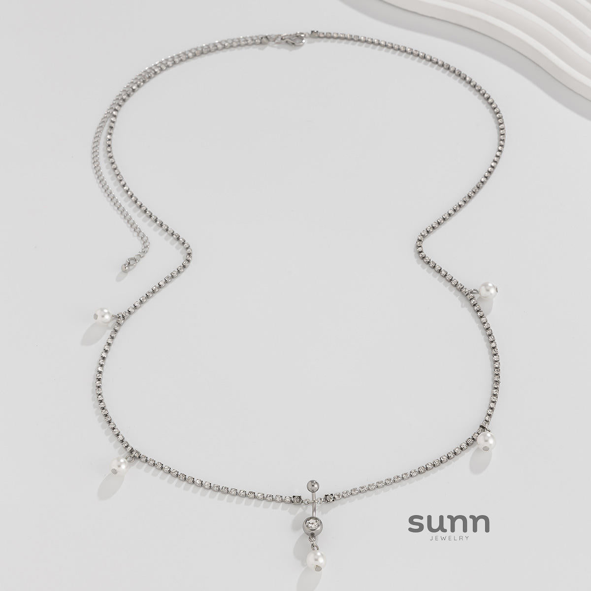 Georgianna Rhinestone Waist Chain [GHXVIPLM]