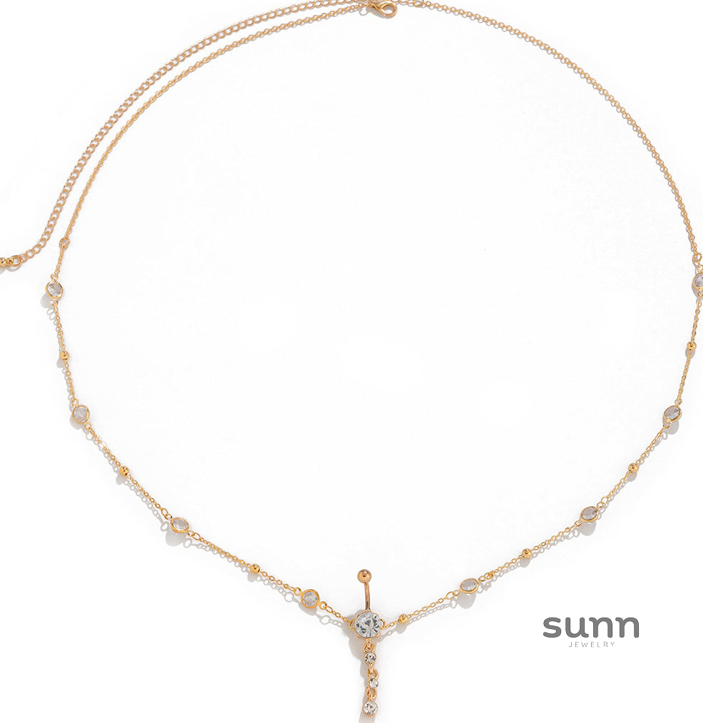 Georgianna Rhinestone Waist Chain [L4FSG2FH]
