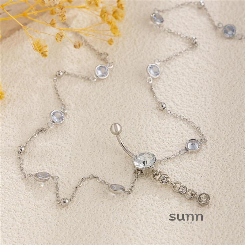 Georgianna Rhinestone Waist Chain [Q5WA8RAB]