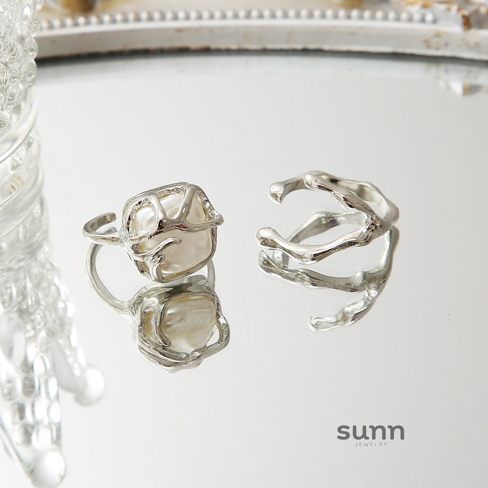 Georgina Pearl Ring Set [HWUA2R3C]