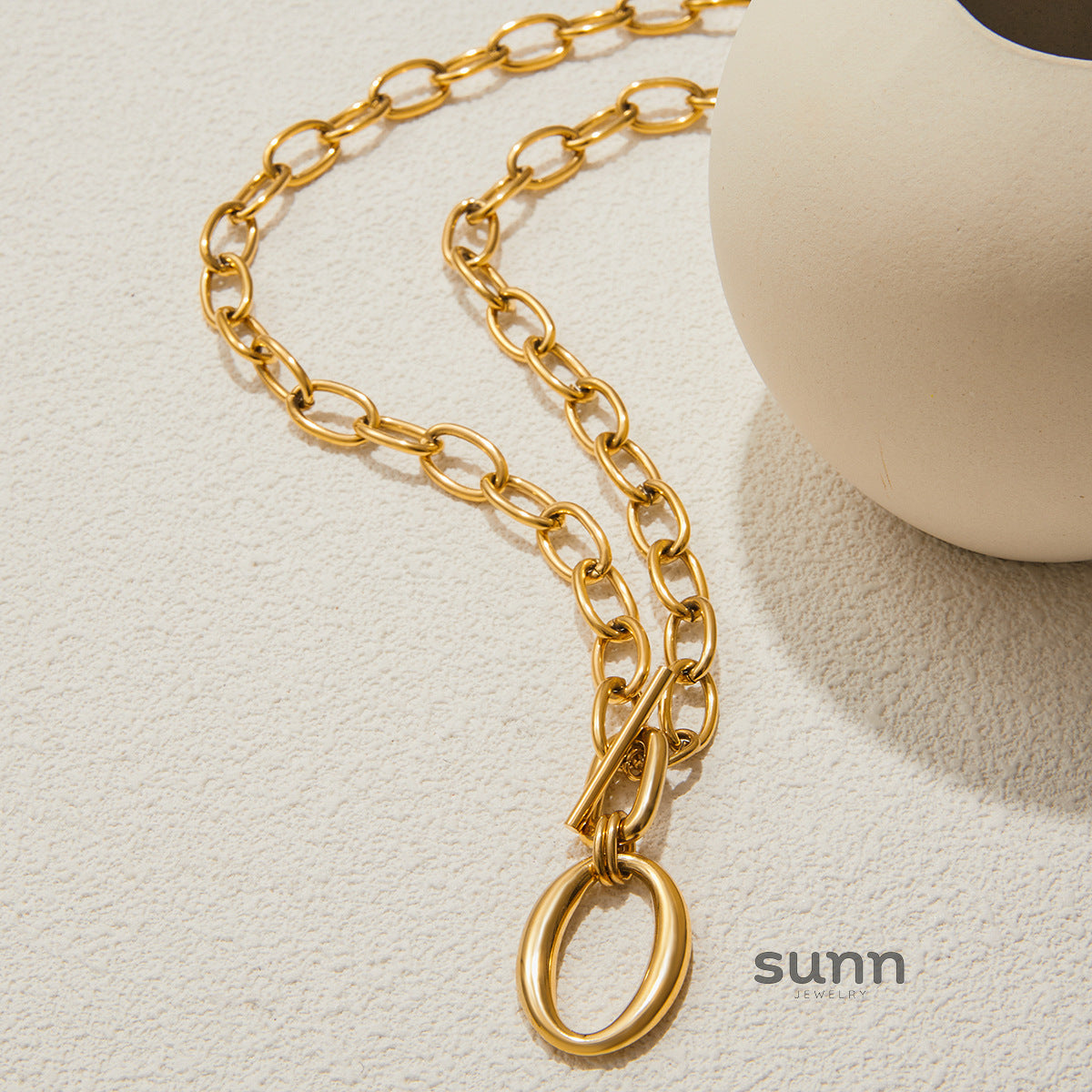 Geovanna Gold Toggle Chain [UJK0SCDB]