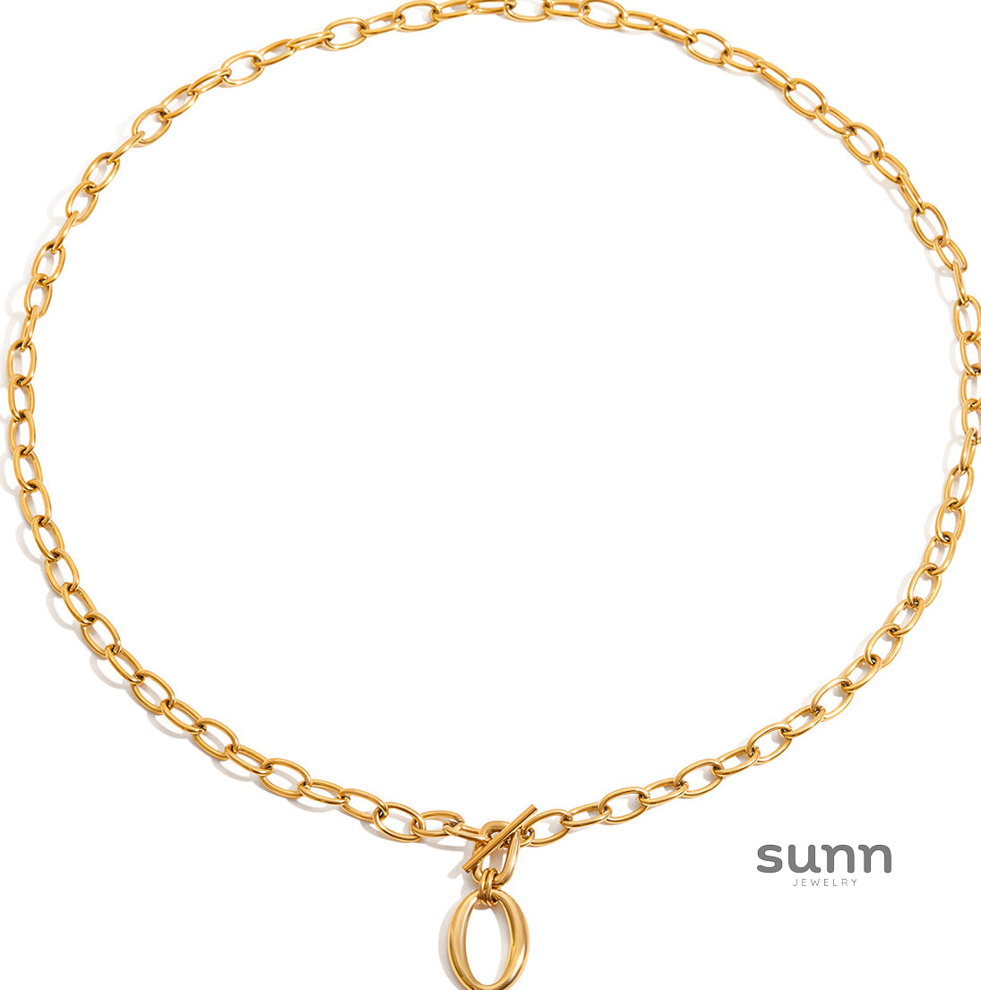 Geovanna Gold Toggle Chain [7G3LPSRN]
