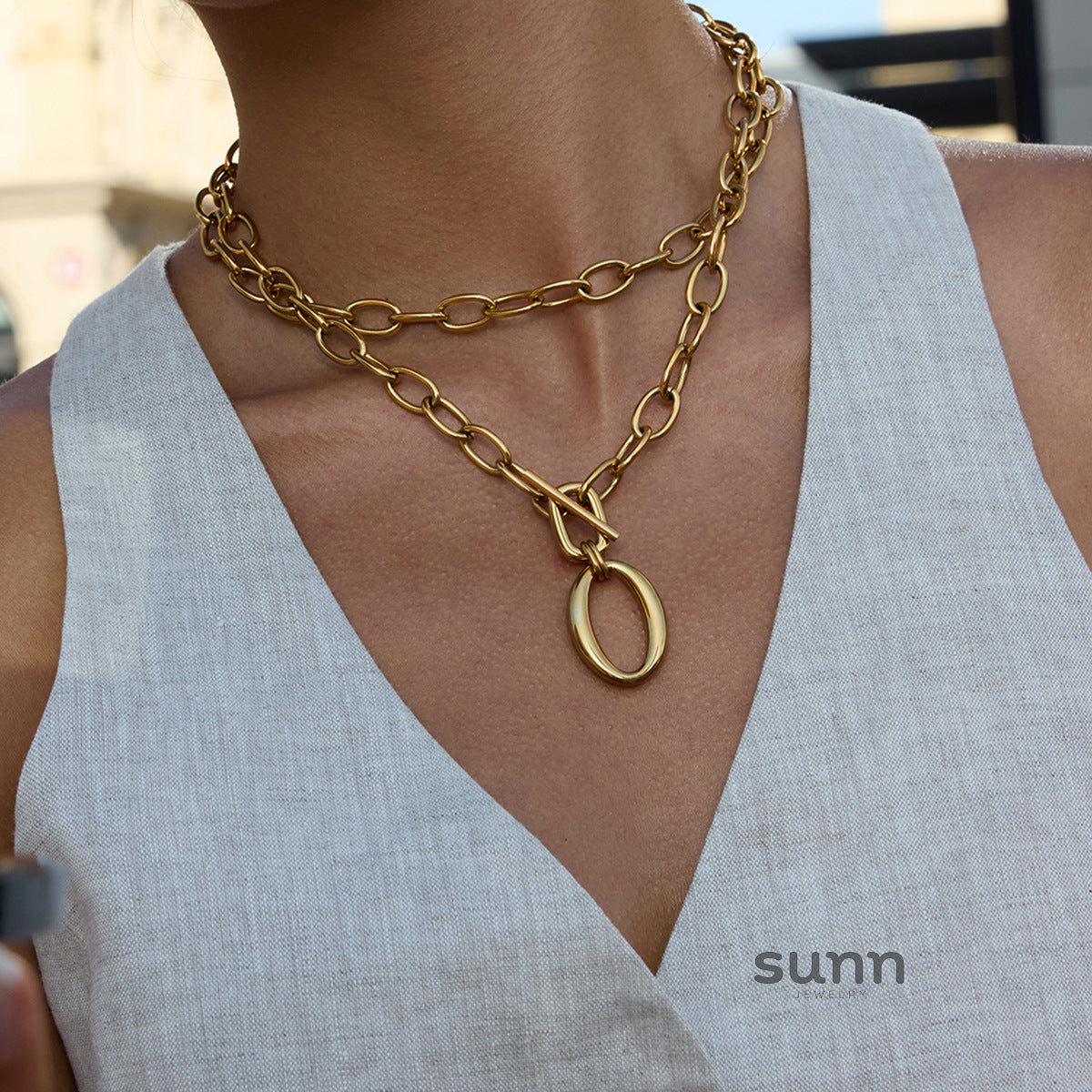 Geovanna Gold Toggle Chain [4BXS4KJ0]
