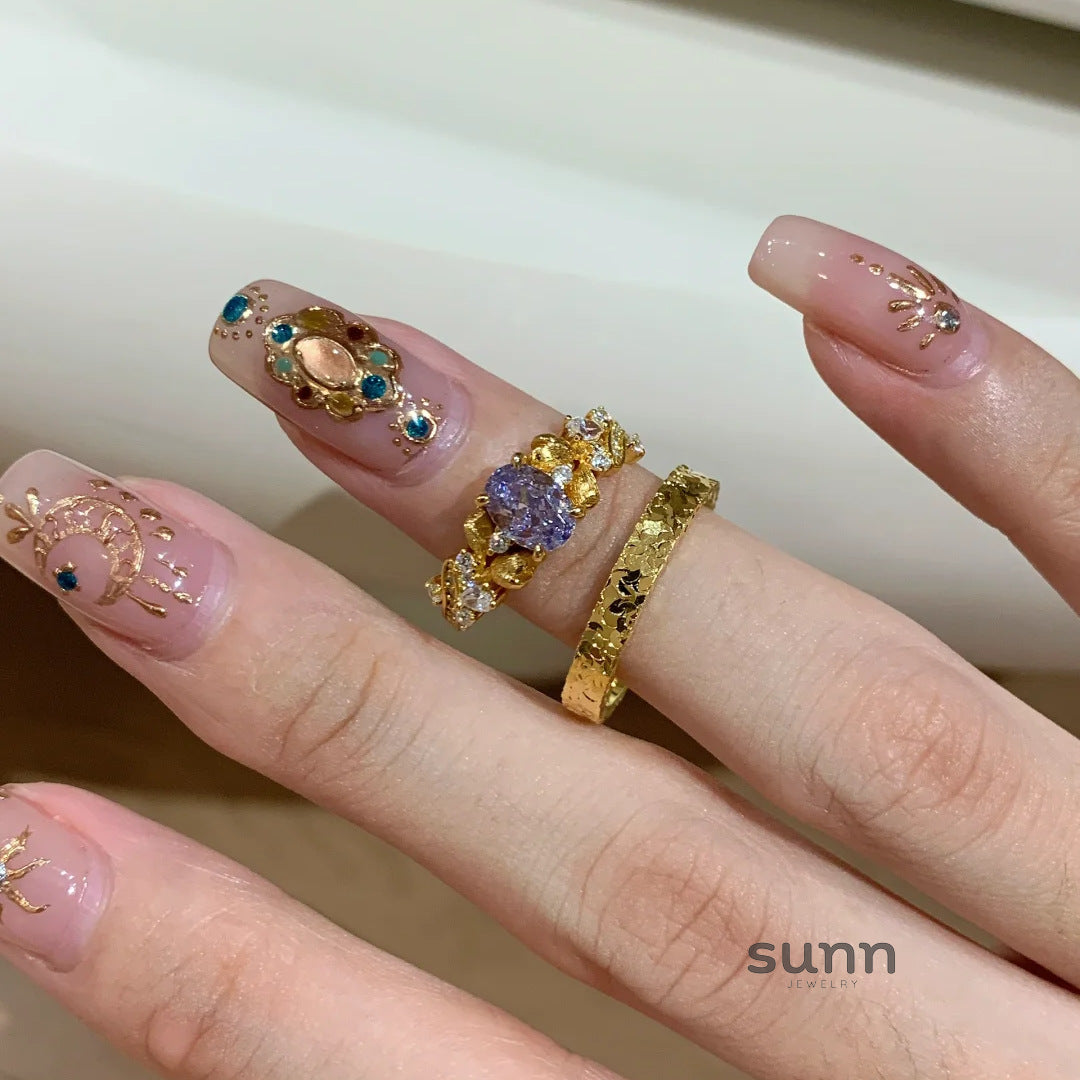 Geovanna Shimmering Bloom Ring [QGB6E8IM]