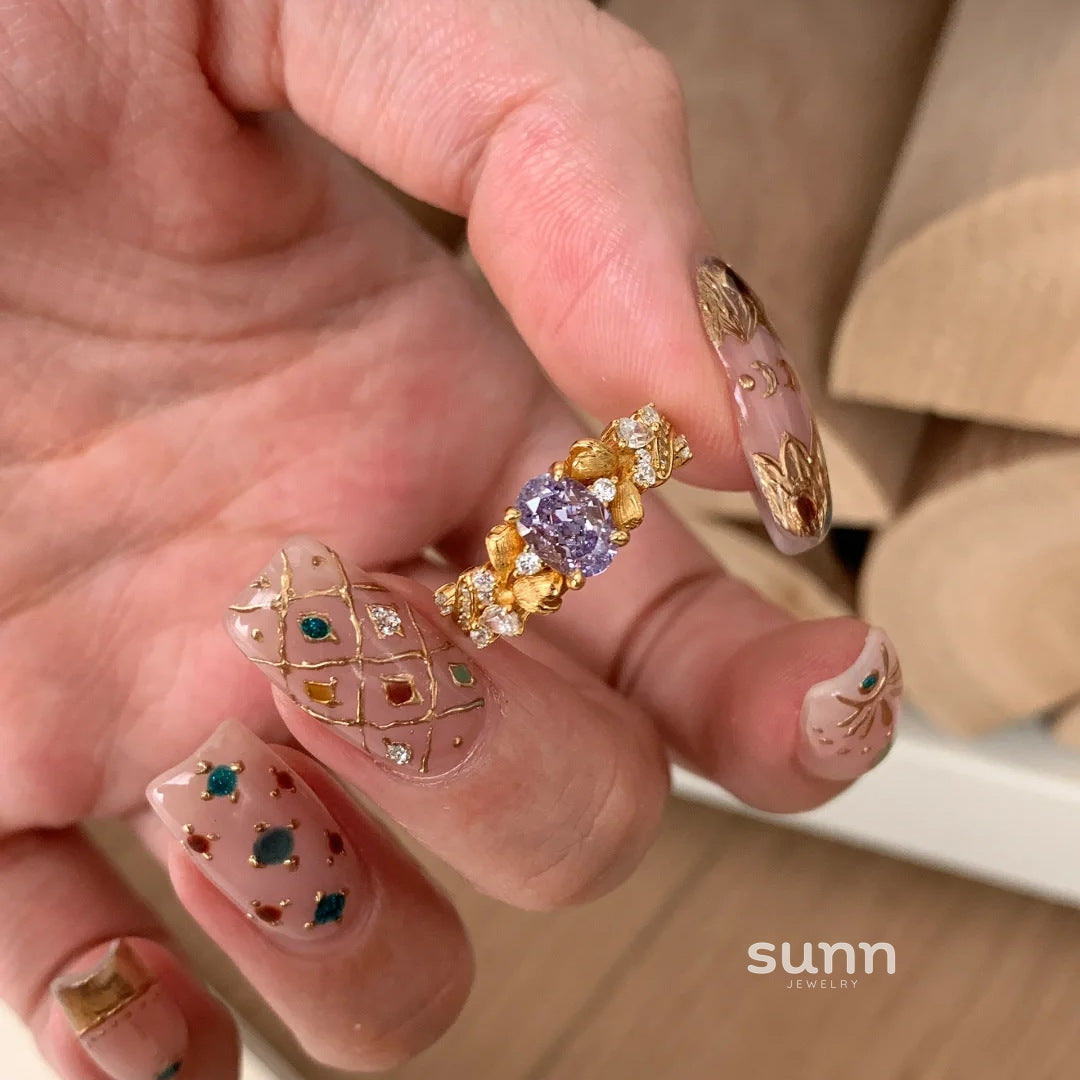 Geovanna Shimmering Bloom Ring [PV8G49P4]