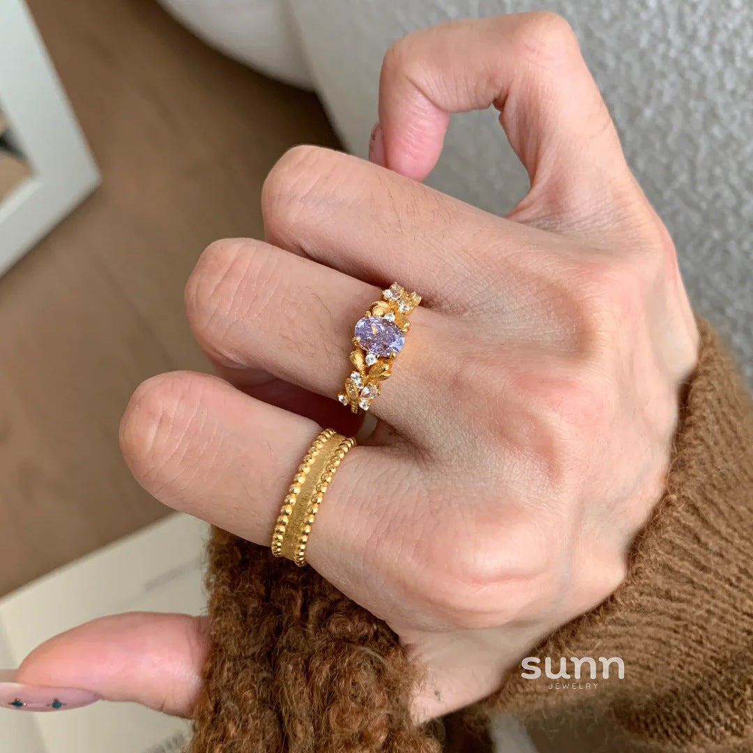 Geovanna Shimmering Bloom Ring [H6E2HYLA]