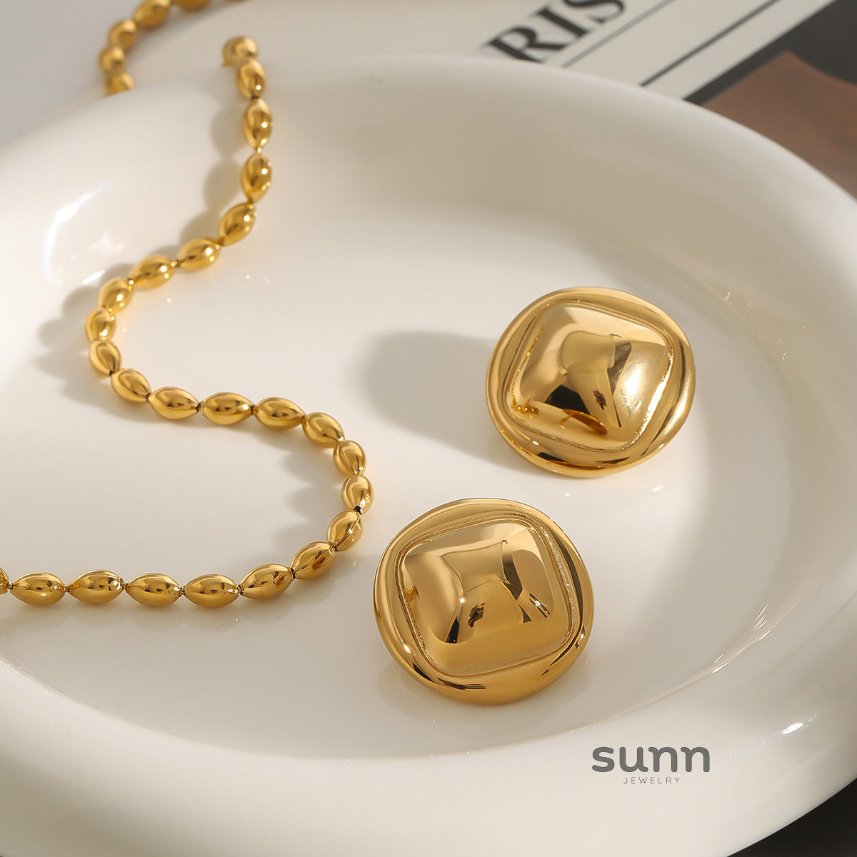 Germani Geometric Drop Earrings [AHHXPGSG]