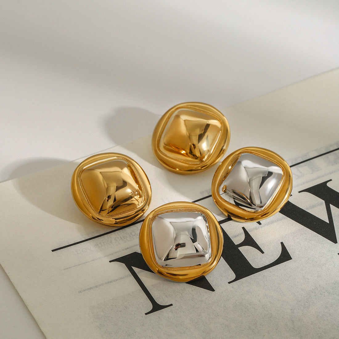 Germani Geometric Drop Earrings [LRNJSL4M]
