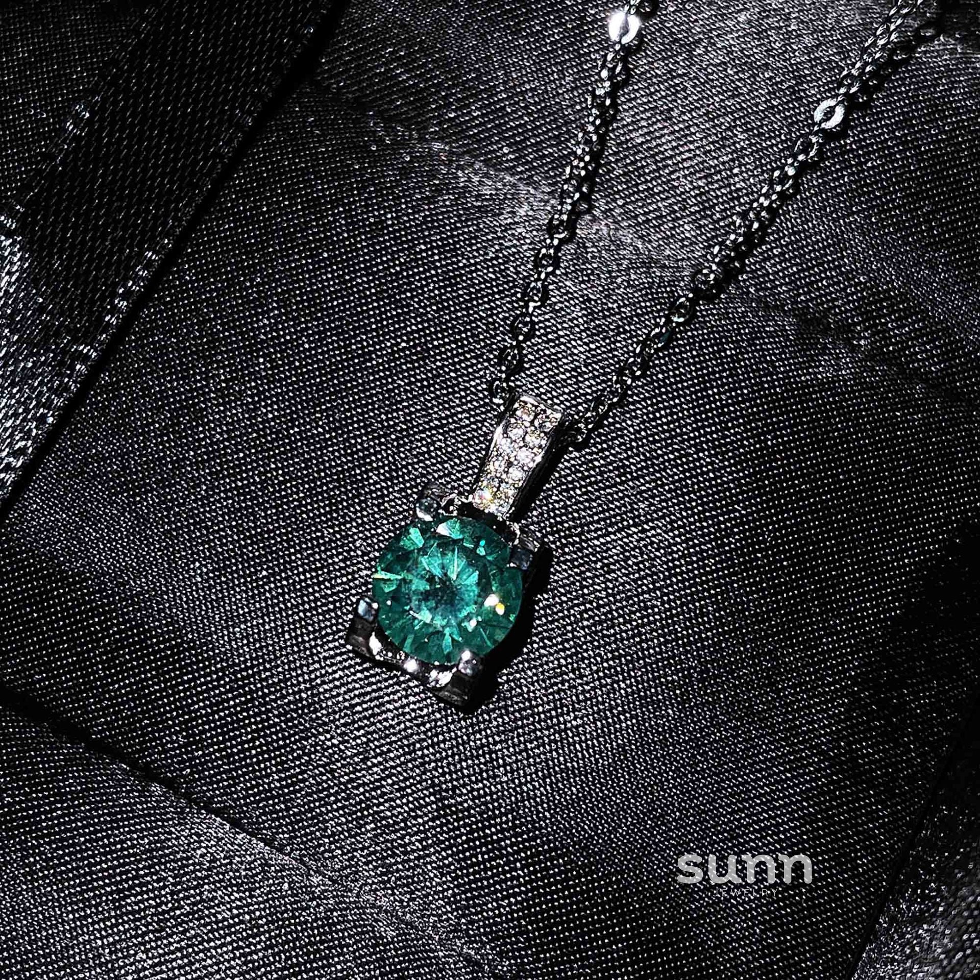 Gertrude Simulated Diamond Heart Necklace [6VDL1WNF]