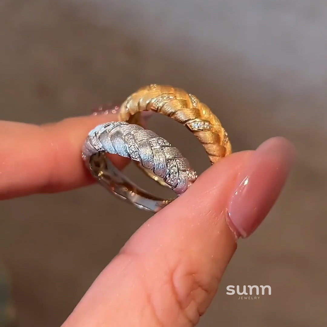 Gianni Braided Wheat Ring [1Z5HJNC8]