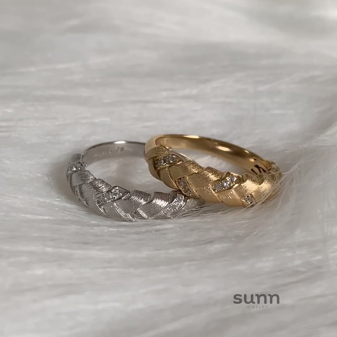 Gianni Braided Wheat Ring [HQ5CL4VR]