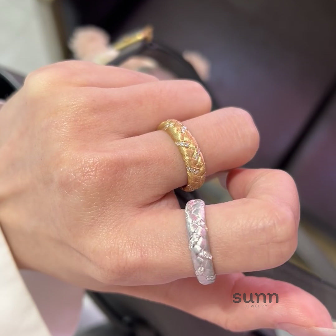 Gianni Braided Wheat Ring [ZUCW147U]