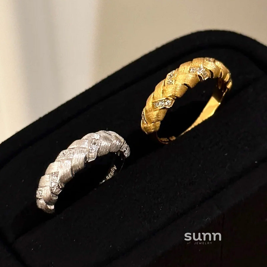 Gianni Braided Wheat Ring [8PQUQXPB]