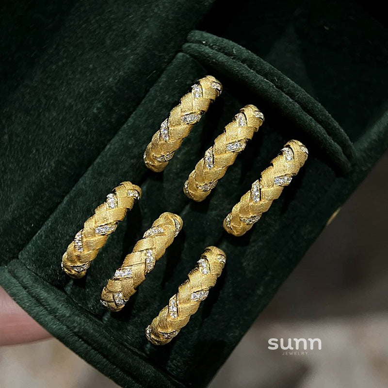 Gianni Braided Wheat Ring [L9ICAXBG]