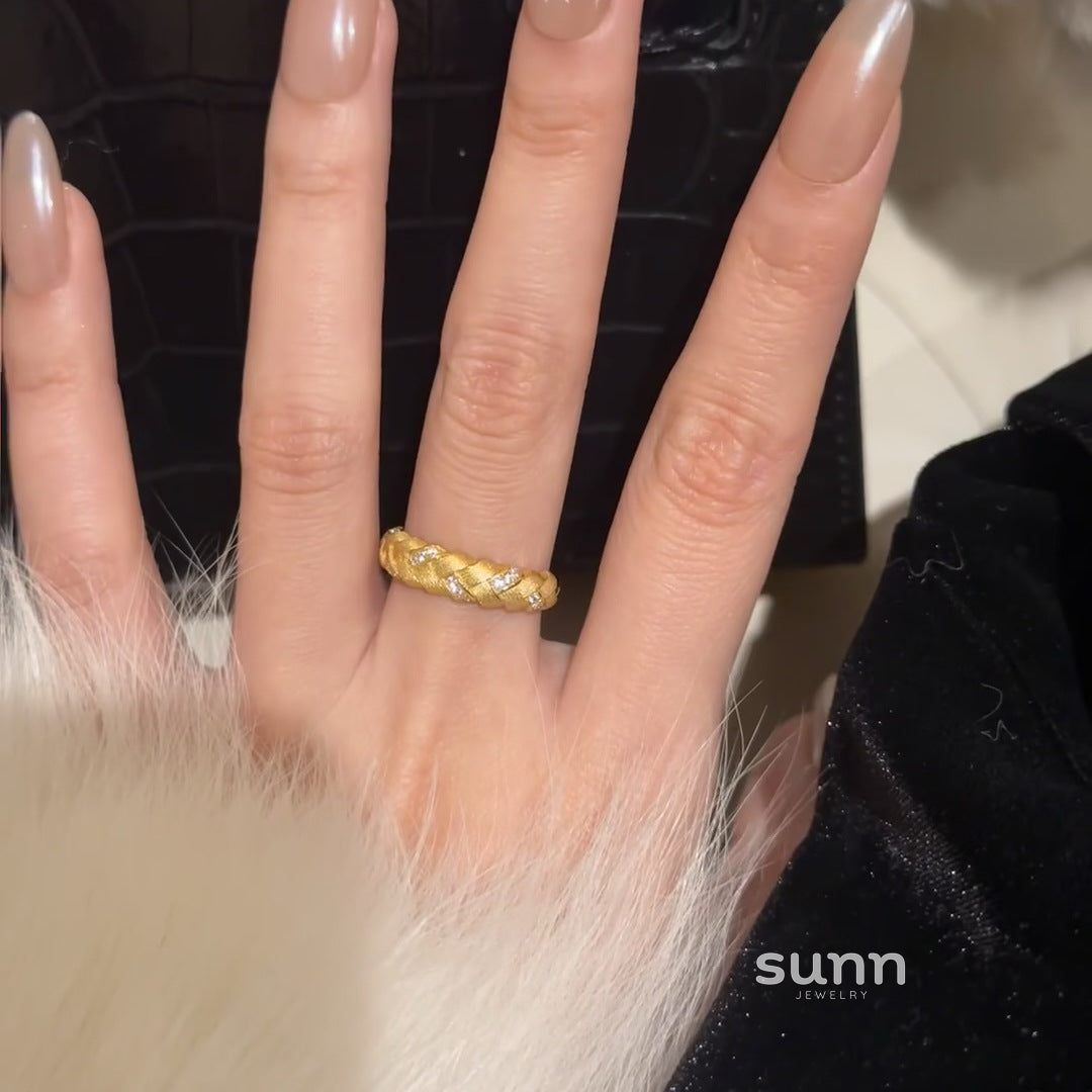 Gianni Braided Wheat Ring [GZL4XRAC]