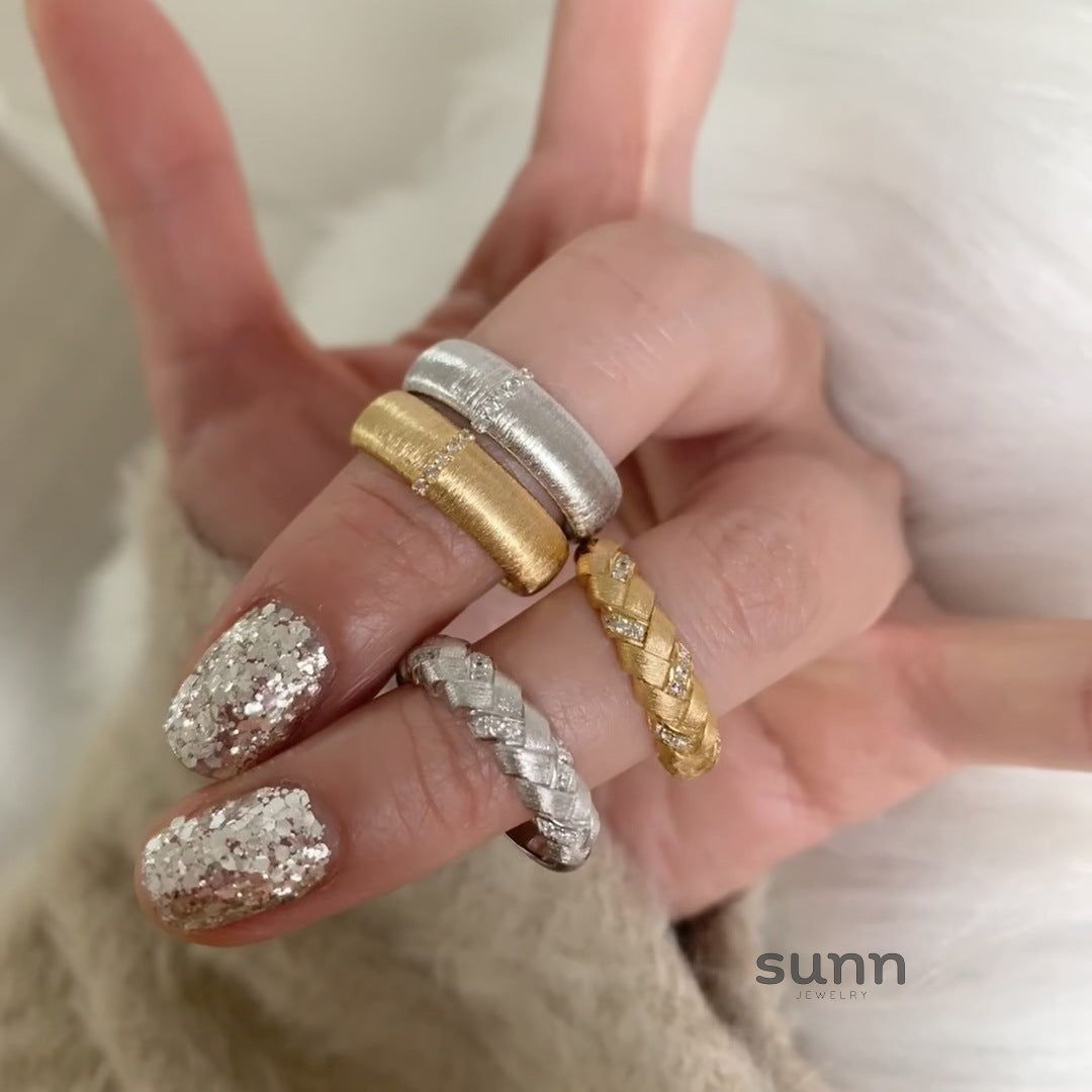 Gianni Braided Wheat Ring [JSL3K4E3]