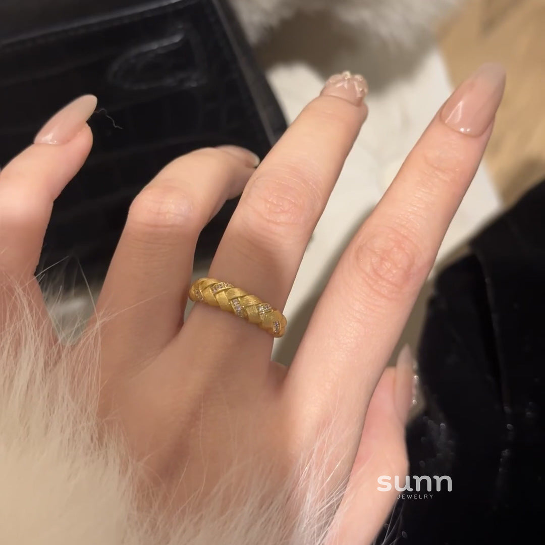 Gianni Braided Wheat Ring [C5IN8EOX]