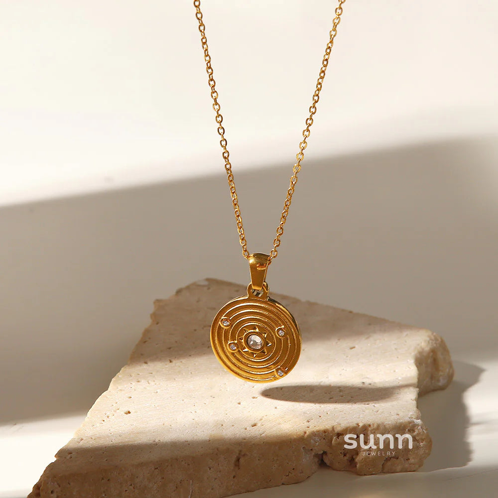Giavonna Mother-of-Pearl Heart Necklace