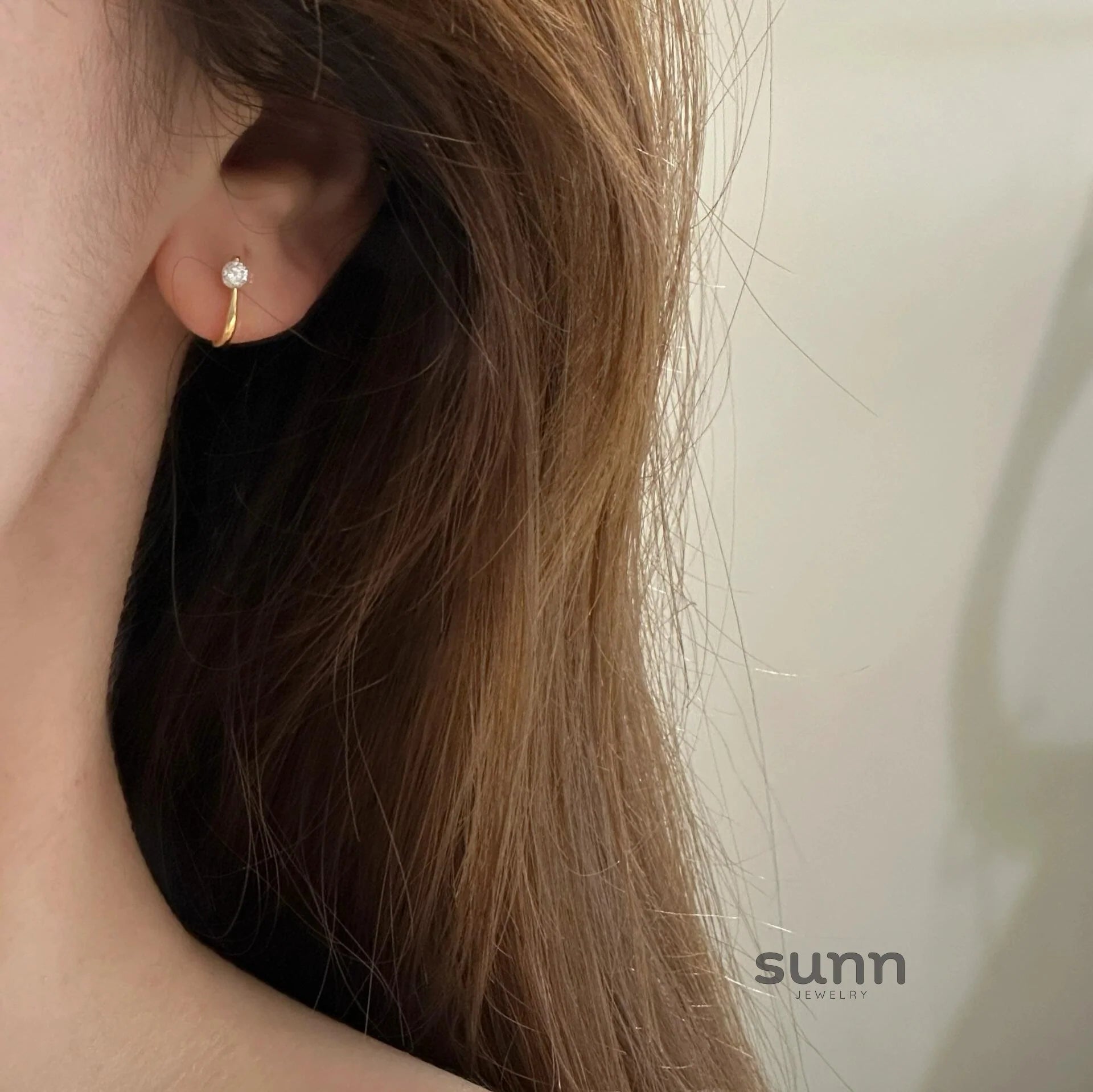 Giorgia Sterling Solitaire Studs