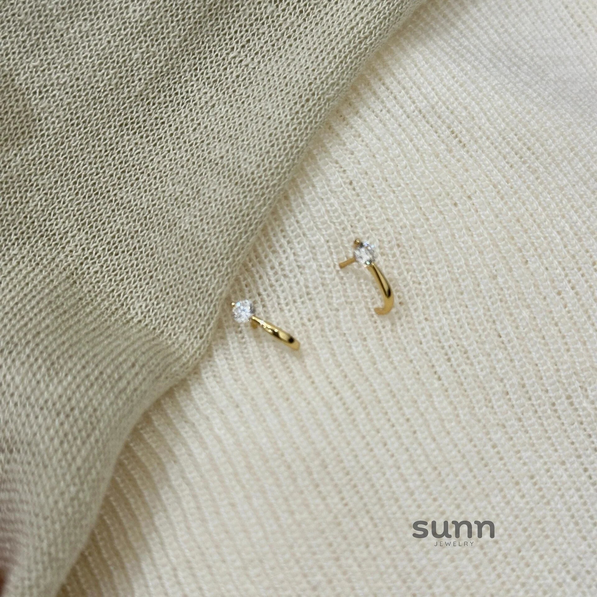 Giorgia Sterling Solitaire Studs